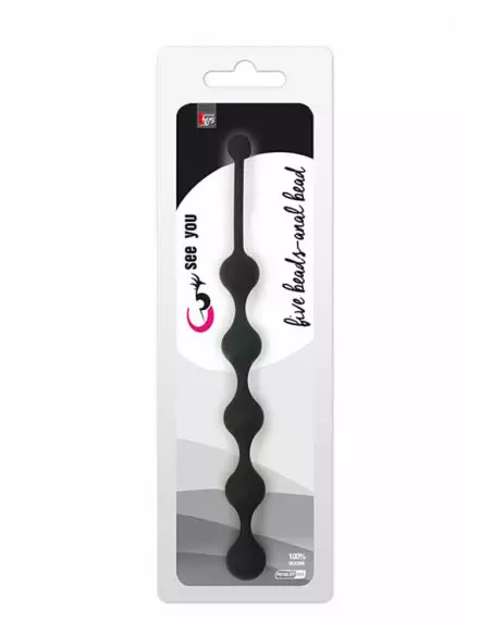 See You Five Beads Black Anál Golyósor Golyósorok See You