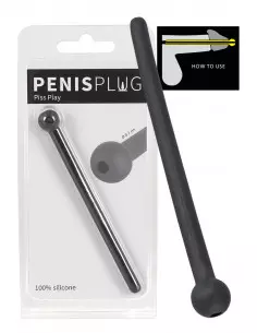 Penis Plug Piss Play Black Hugycső Tágító Kiegészítők You2Toys