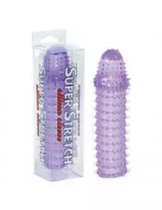 Super Stretch Lilac Silicone Sleeve Péniszköpeny Péniszköpenyek - Hosszabítók Seven Creations