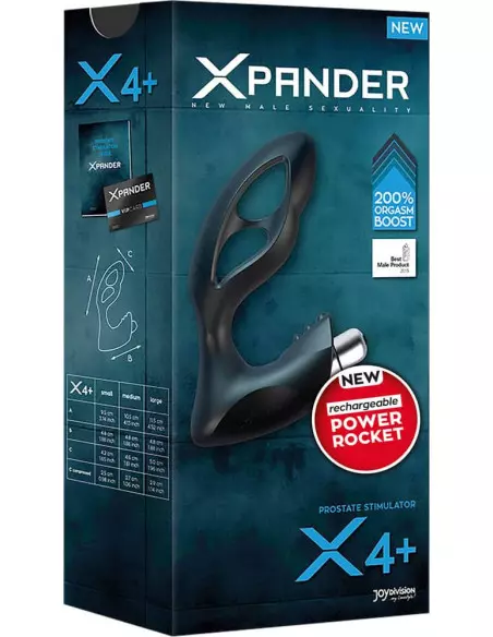 XPANDER X4+ Rechargeable PowerRocket Medium Prosztata Masszírozó Prosztata masszírozók Joydivision XPANDER X4+ Rechargeable PowerRocket Medium Prosztata Masszírozó Prosztata masszírozók Joydivision