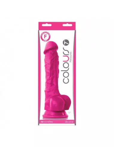 Colours Pleasures 7 inch Dildó Pink Dongok - Dildók NS Toys