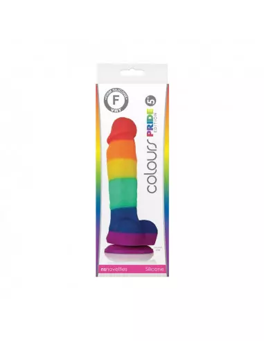 Colours Pride Edition 5 inch Dildó Rainbow Dongok - Dildók NS Toys