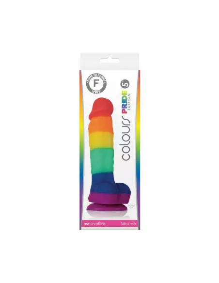 Colours Pride Edition 5 inch Dildó Rainbow Dongok - Dildók NS Toys