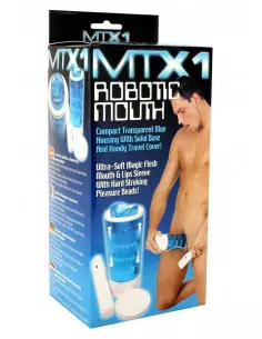 Up/Down Mouth Clear Blue Maszturbátor Férfi maszturbátorok Seven Creations