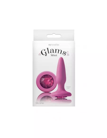 Glams Mini Pink Gem Fenékdugó Fenékdugók NS Toys