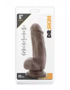 Dr. Skin Mr. Smith 7 inch Dildó Chocolate Dongok - Dildók Blush