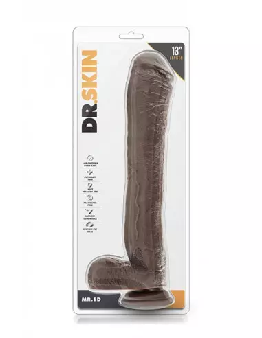 Dr.Skin Mr.Ed 13 inch Dildó Chocolate Dongok - Dildók Blush