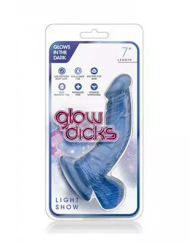Glow Dicks Light Show Blue Dildó Dongok - Dildók Blush