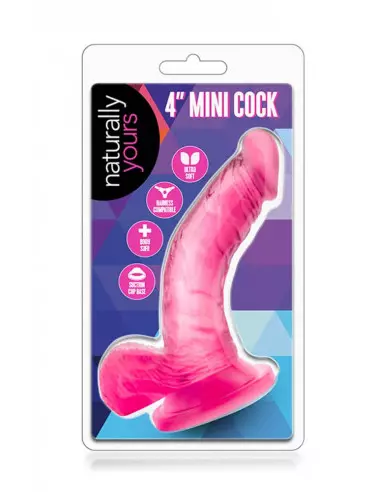 Naturally Yours 4 inch Mini Cock Pink Dildó Dongok - Dildók Blush