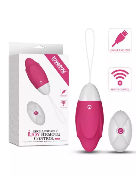 IJOY Wireless Remote Control Rechargeable Egg Pink Vibrátor Mini vibrátorok és tojások Lovetoy