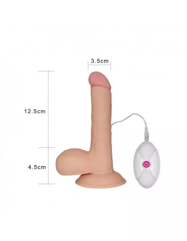 7.5" The Ultra Soft Dude Vibrátor Realisztikus vibrátorok Lovetoy