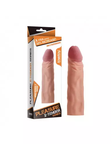Pleasure X-Tender Penis Sleeve Flesh 1 Péniszköpeny Péniszköpenyek - Hosszabítók Lovetoy