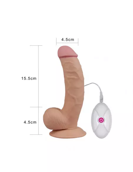 8.5" The Ultra Soft Dude Vibrátor Realisztikus vibrátorok Lovetoy