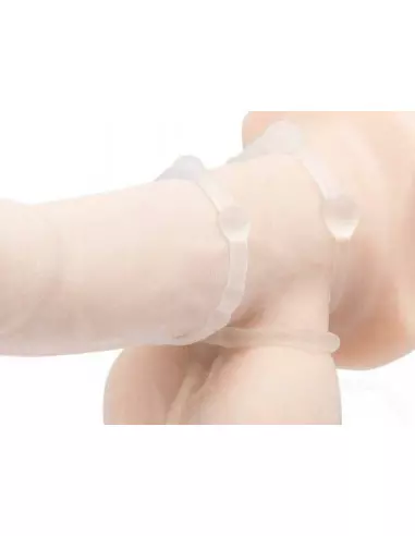 Beaded Cockring Set. Clear Péniszgyűrű Péniszgyűrűk - Mandzsetták Lovetoy