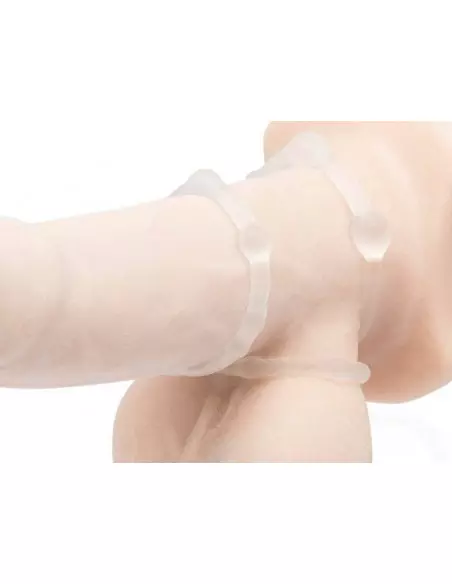 Beaded Cockring Set. Clear Péniszgyűrű Péniszgyűrűk - Mandzsetták Lovetoy