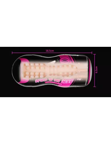 Sex In A Can -Vibrating Vagina Tunnel Maszturbátor Férfi maszturbátorok Lovetoy