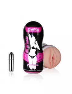 Sex In A Can -Vibrating Vagina Tunnel Maszturbátor Férfi maszturbátorok Lovetoy