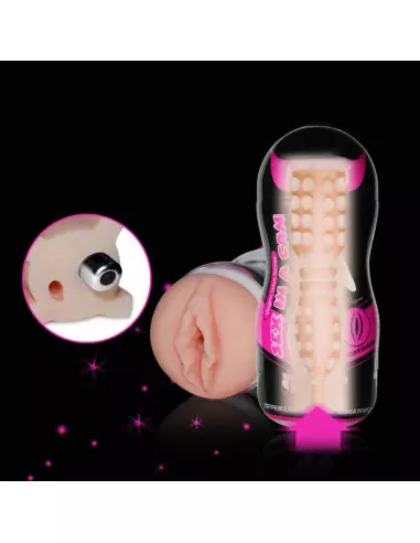 Sex In A Can -Vibrating Vagina Tunnel Maszturbátor Férfi maszturbátorok Lovetoy