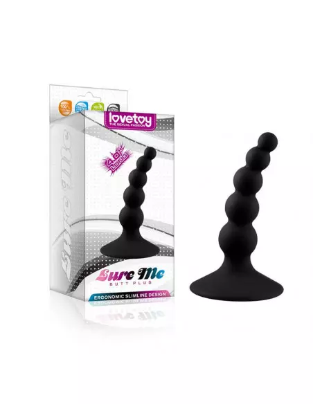 Lure Me Beaded Black 1 Fenékdugó Fenékdugók Lovetoy