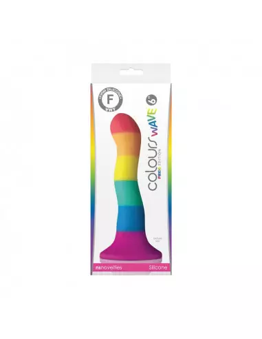 Colours Pride Edition 6 inch Wave Dildó Rainbow Dongok - Dildók NS Toys