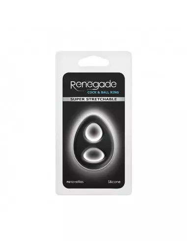 Renegade Romeo Soft Ring Black Péniszgyűrű Péniszgyűrűk - Mandzsetták NS Toys