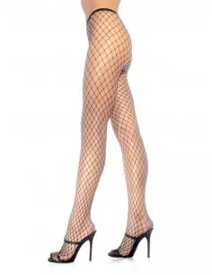 729005 SPANDEX DIAMOND PANTY HOSE O/S BLK Harisnyák - Harisnyatartók Leg Avenue